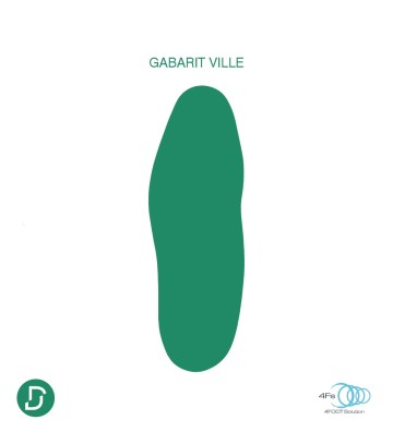 Gabarit 4Foot Ville Flux Pro Complexé Fibre noire (lot de 5 paires)