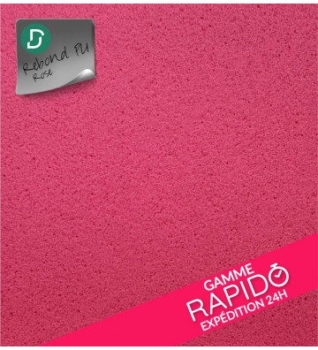 RAPIDO - Pastille ronde Rebond PU Rose 2mm AM