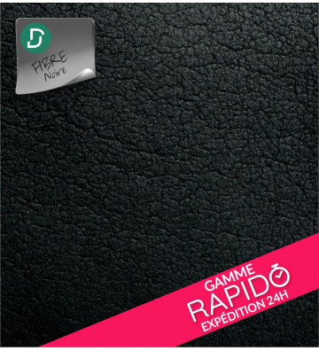 RAPIDO - Rectangle Fibre Noire 0.8mm Lisse AM
