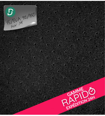 RAPIDO - Rectangle PE/EVA 32/150 noir 2.5mm MP AM