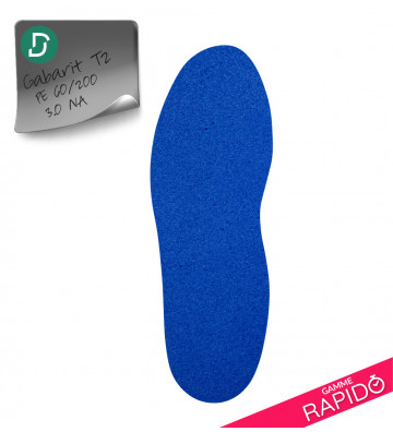 RAPIDO - Gabarit T2  PE 60/200 Bleu 3mm NA