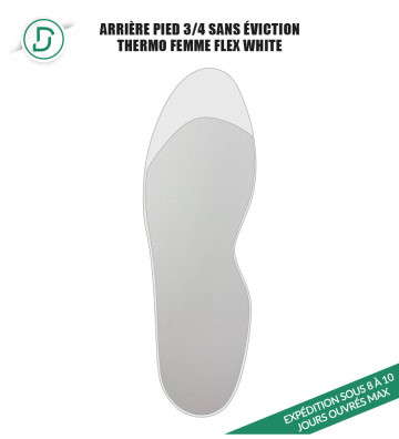 Arrière-pied ¾ Thermo Femme sans éviction (lot de 5 paires)