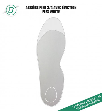 Arrière-pied ¾ Thermo Femme avec éviction (lot de 5 paires)