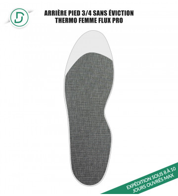 Arrière-pied ¾ Thermo Femme sans éviction (lot de 5 paires)