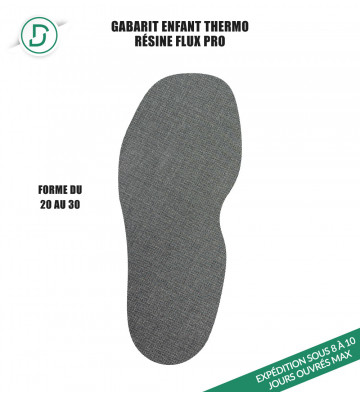 Gabarit Enfant Thermo FLUX Pro - 20 au 30 (lot de 5 paires)