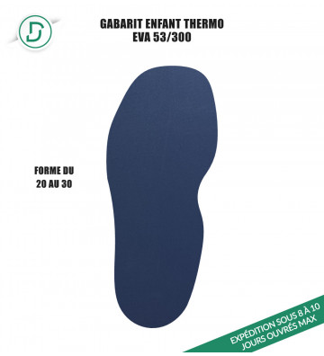Gabarit Enfant Thermo EVA53/300 Bleu marine - 20 au 30 (lot de 5 paires)