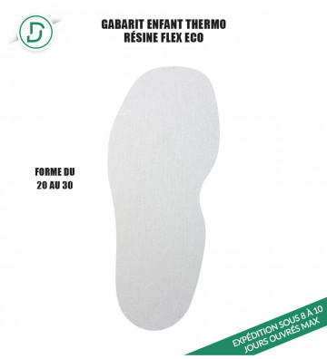 Gabarit Enfant Thermo FLEX Eco Blanche - 20 au 30 (lot de 5 paires)