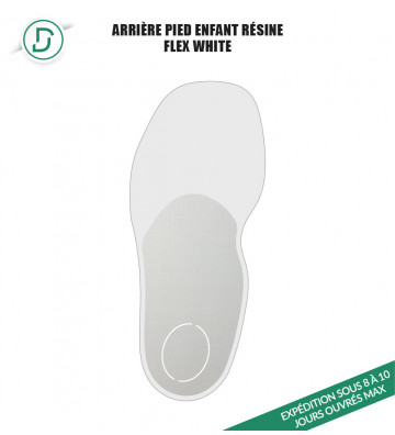 Arrière-pied Enfant FLEX White (lot de 5 paires)