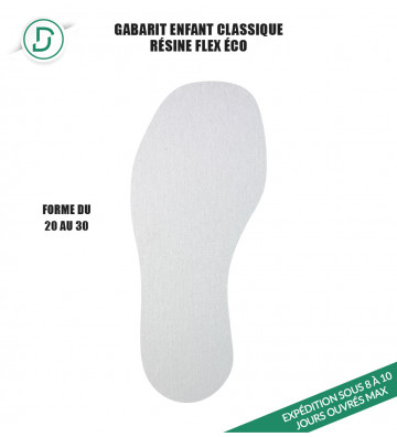 Gabarit Enfant Classique FLEX Eco Blanche - 20 au 30 (lot de 5 paires)