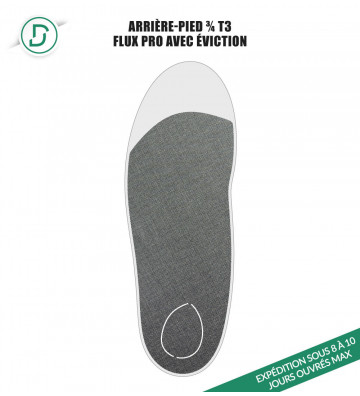 Arrière-pied ¾ T3 avec éviction (lot de 5 paires)
