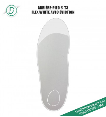 Arrière-pied ¾ T3 avec éviction (lot de 5 paires)