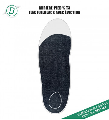 Arrière-pied ¾ T3 avec éviction (lot de 5 paires)