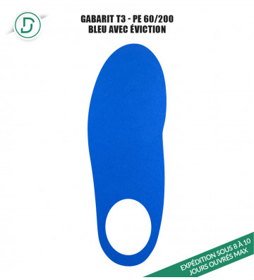 Gabarit T3 avec éviction PE (lot de 5 paires)