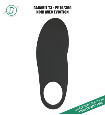 Gabarit T3 avec éviction PE (lot de 5 paires)