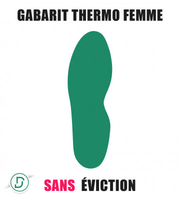 Gabarit Thermo Femme sans éviction (lot de 5 paires)