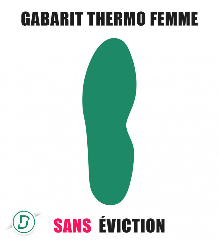 Gabarit Thermo Femme sans éviction (lot de 5 paires)