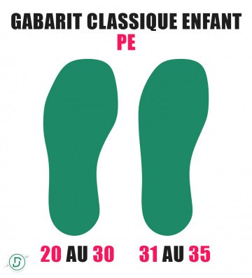 Gabarit Classique Enfant PE (lot de 5 paires)