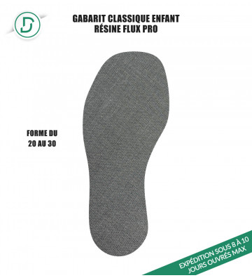 Gabarit Classique Enfant résine (lot de 5 paires)