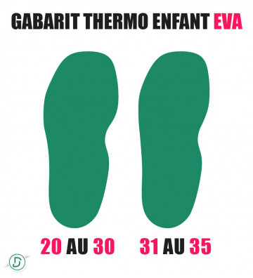 Gabarit Thermo Enfant EVA (lot de 5 paires)