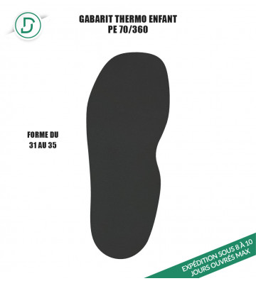 Gabarit Thermo Enfant PE (lot de 5 paires)