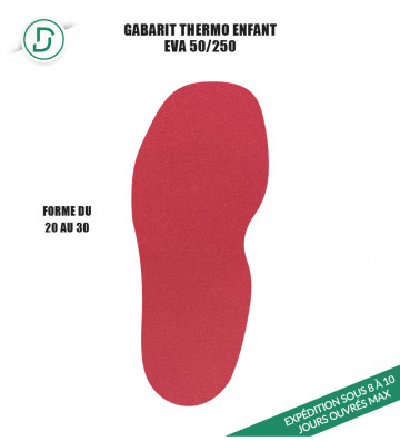 Gabarit Thermo Enfant EVA (lot de 5 paires)