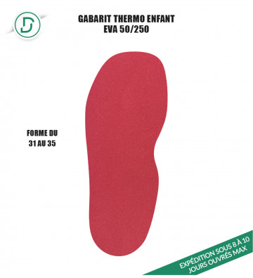 Gabarit Thermo Enfant EVA (lot de 5 paires)