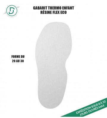 Gabarit Thermo Enfant résine (lot de 5 paires)
