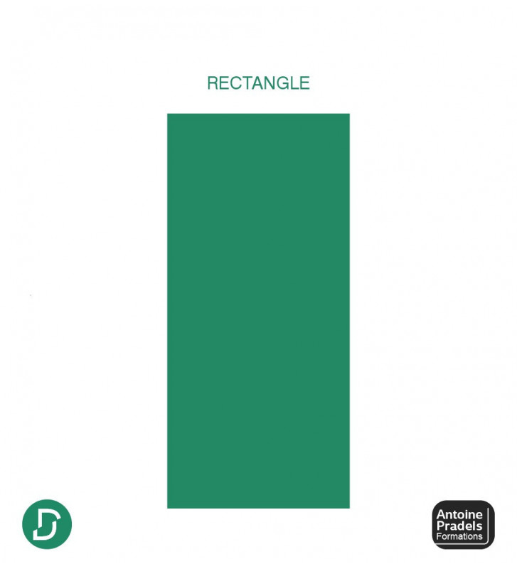 Rectangles recouvrement (lot de 5 paires)