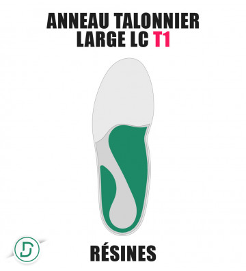 Anneau Talonnier Large LC T1 résines (lot de 5 paires)