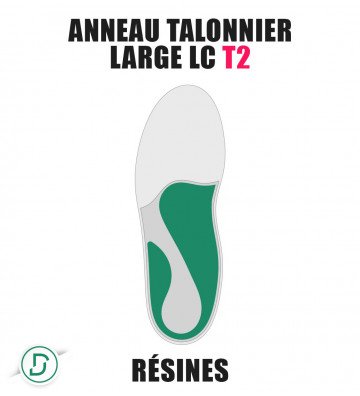 Anneau Talonnier Large LC T2 résines (lot de 5 paires)