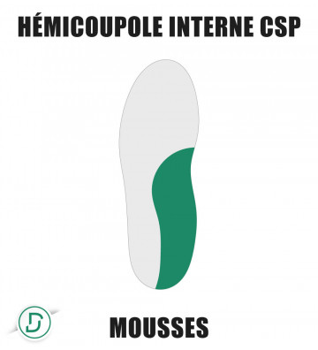 Hémicoupole interne CSP mousses (lot de 5 paires)