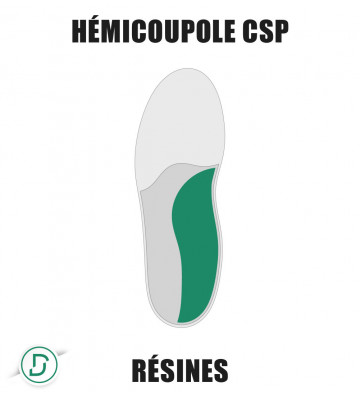 Hémicoupole CSP résines (lot de 5 paires)