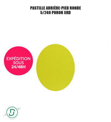 Pastille arrière-pied ronde (lot de 5 paires)