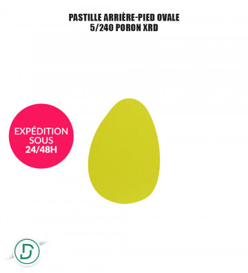 Pastille arrière-pied ovale (lot de 5 paires)