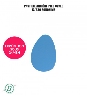 Pastille arrière-pied ovale (lot de 5 paires)