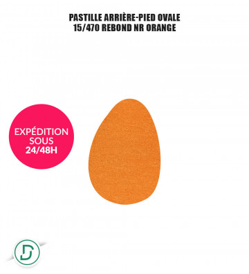 Pastille arrière-pied ovale (lot de 5 paires)