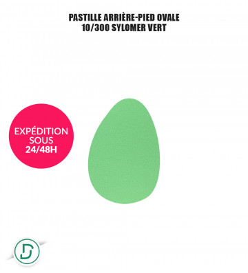 Pastille arrière-pied ovale (lot de 5 paires)