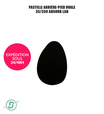 Pastille arrière-pied ovale (lot de 5 paires)