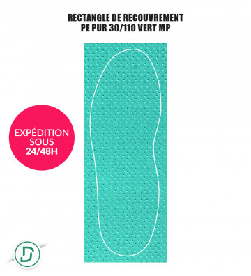 Rectangle de recouvrement PE (lot de 5 paires)