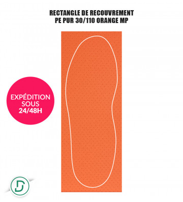 Rectangle de recouvrement PE (lot de 5 paires)