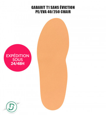 Gabarit T1 sans éviction PE/EVA (lot de 5 paires)
