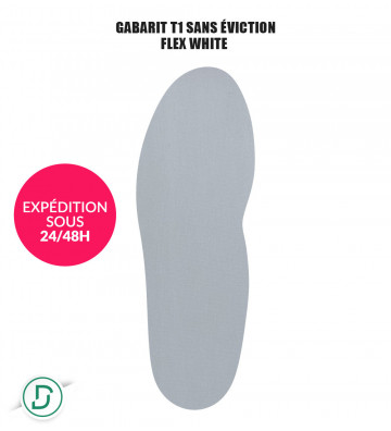 Gabarit T1 sans éviction Résine/Transparent (lot de 5 paires)