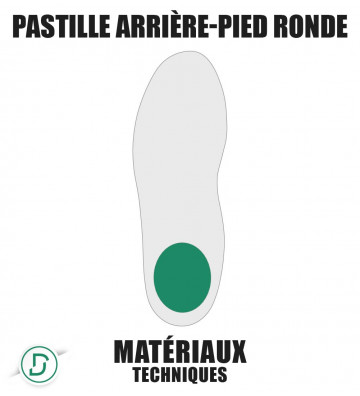 Pastille arrière-pied ronde (lot de 5 paires)