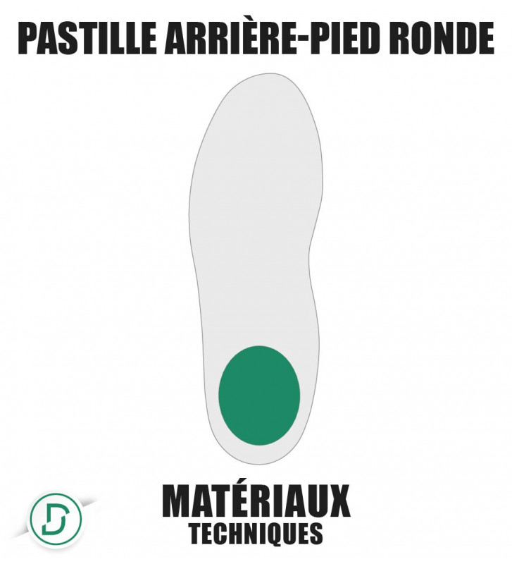 Pastille arrière-pied ronde (lot de 5 paires)