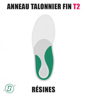 Anneau Talonnier Fin T2 résines (lot de 5 paires)