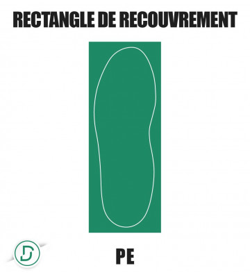 Rectangle de recouvrement PE (lot de 5 paires)