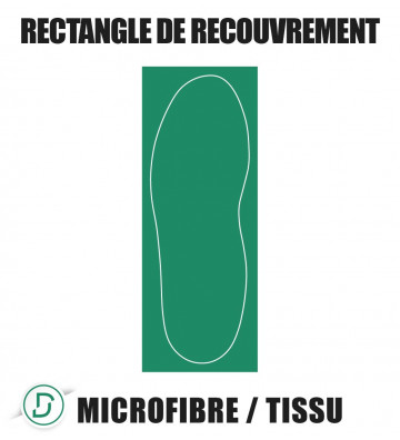 Rectangle de recouvrement Microfibre / Tissu (lot de 5 paires)