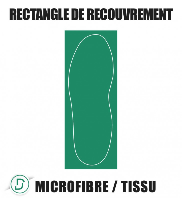 Rectangle de recouvrement Microfibre / Tissu (lot de 5 paires)