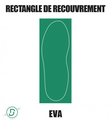 Rectangle de recouvrement EVA (lot de 5 paires)