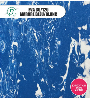 EVA Marbré Bleu/Blanc 30/120 103x103